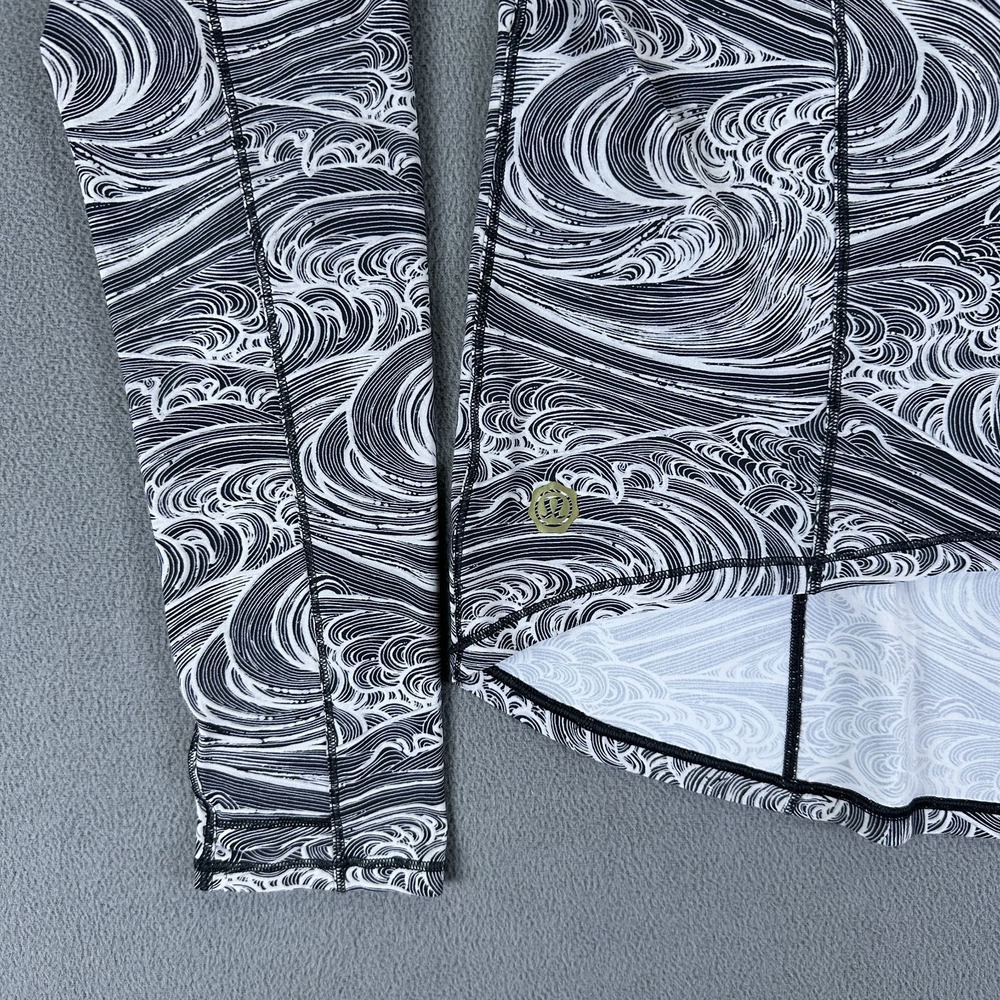 Lululemon Shirt 12 Black White On Pace Seawheeze 2018 Waves Alpine Running - Picture 4 of 6